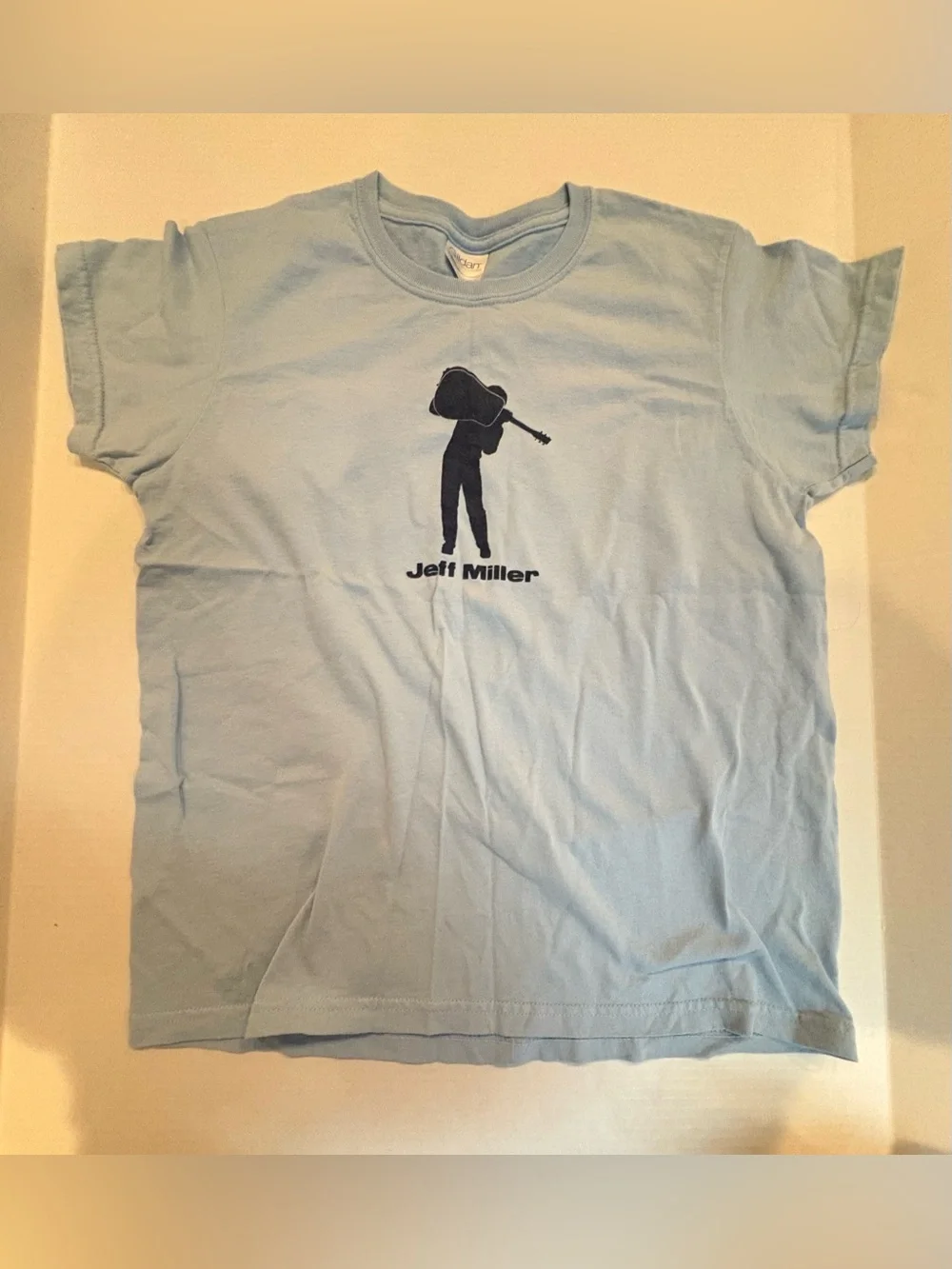 Gildan Light Blue Jeff Miller Guitar Silhouette Tee